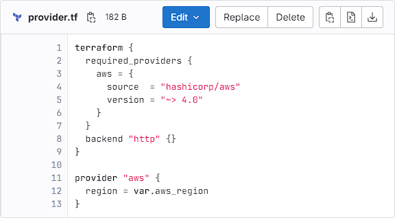 Terraform provider example